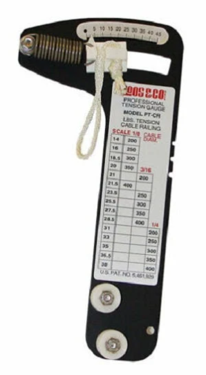 Loos & Co Cable Tension Gauge for Cable Railing, PT - CR. Made in USA